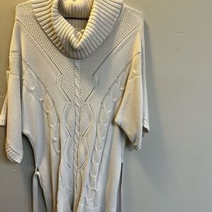 White House Black Market Cream Cowl Neck Sweater